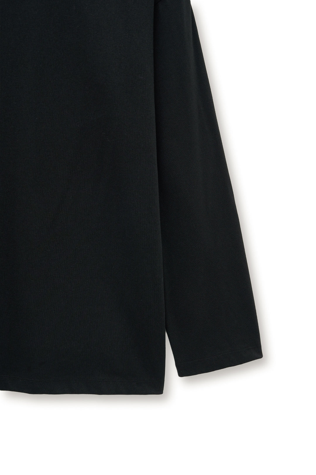 Matin Kim Tuck Point Long Sleeve Top — Black