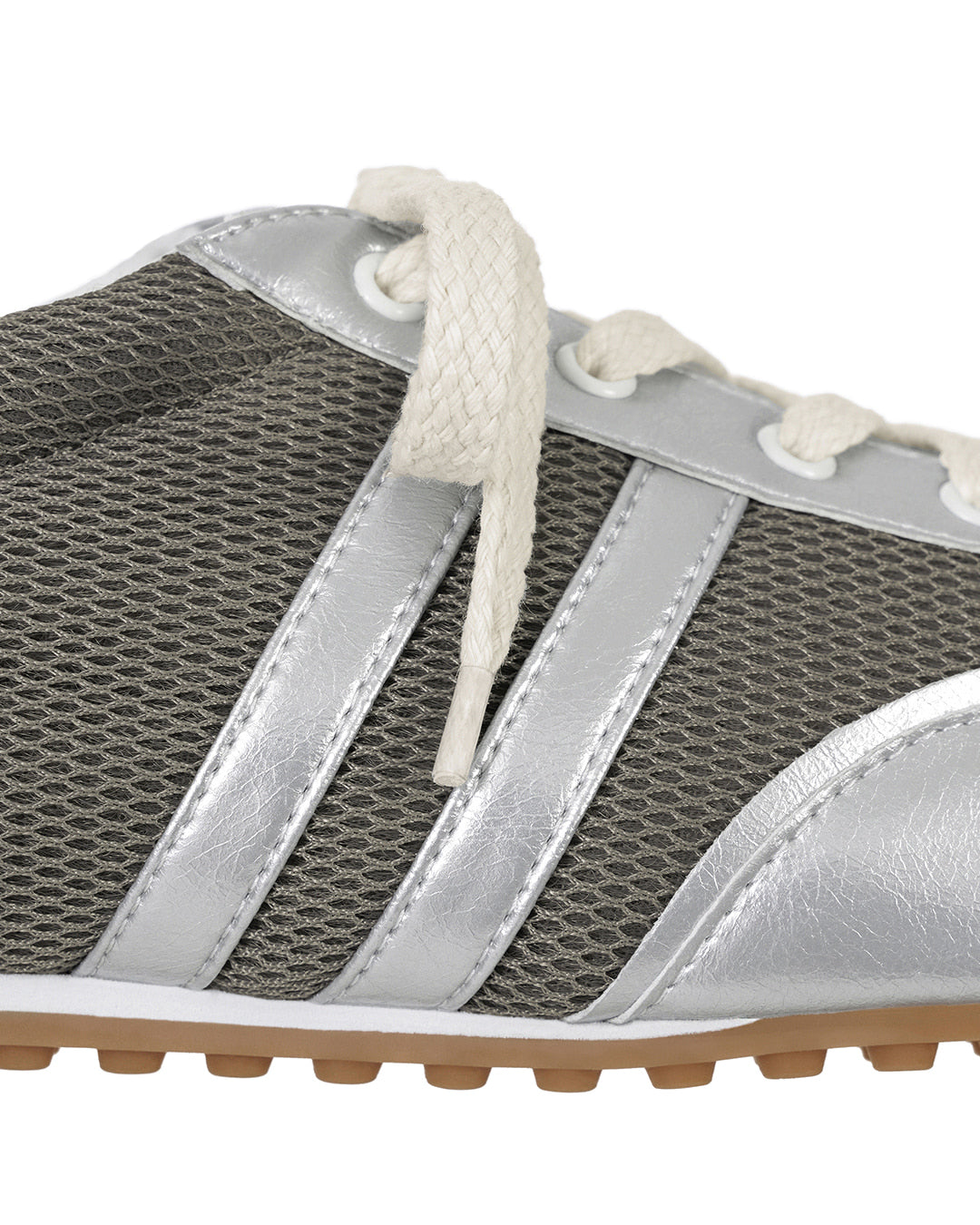 Stand Oil Morrow Square Sneakers — Silver