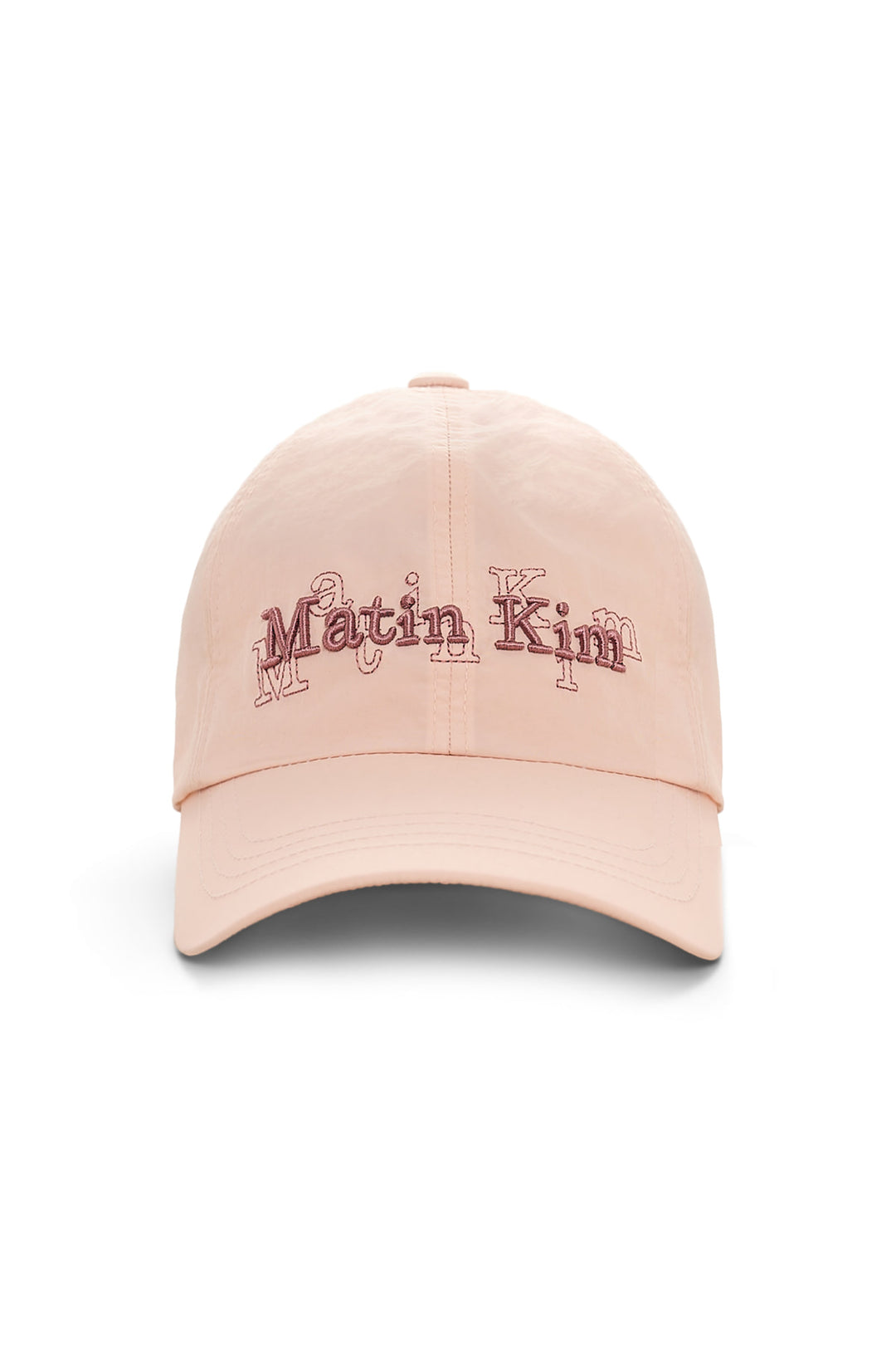 Matin Kim Overlay Logo Ball Cap — Pink