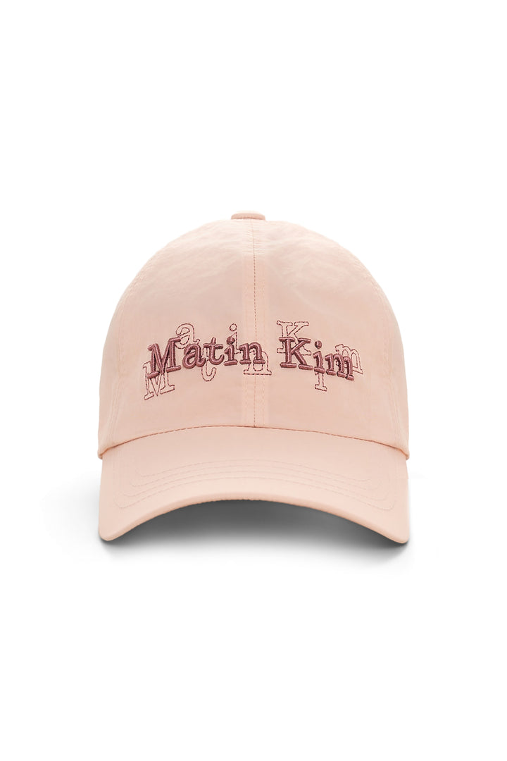 Matin Kim Overlay Logo Ball Cap — Pink