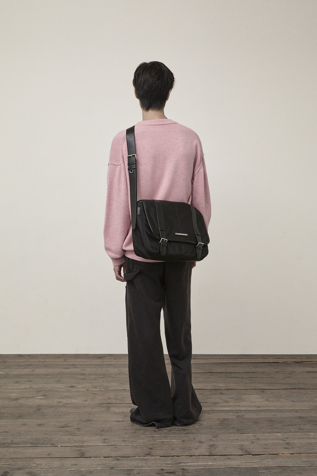 Matin Kim Color Trim Line Logo Pullover — Pink