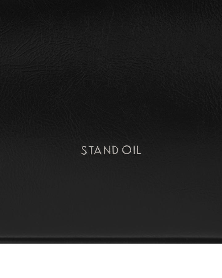 Stand Oil Ringo Bag Mini — Reversible Canvas &amp; Leather — Black
