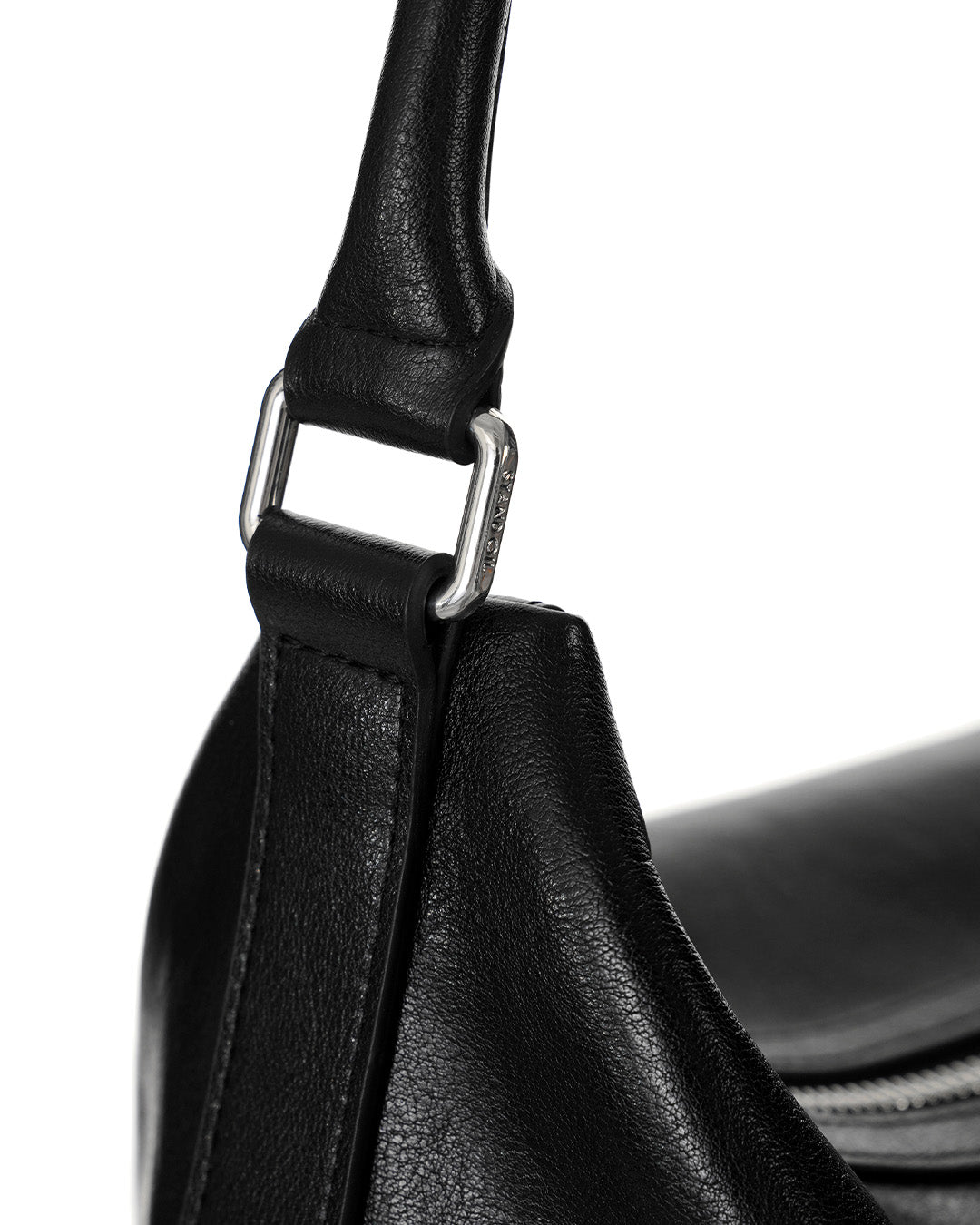 Stand Oil Mushy Bag — Nubuck Slouch Tote — Black