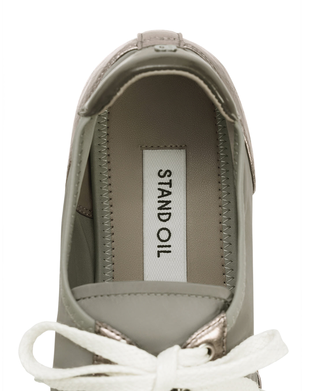 Stand Oil Sophie Flat Sneaker — Metallic Gray