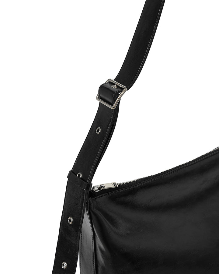 Stand Oil Ooze Bag — Slouchy Crossbody — Black
