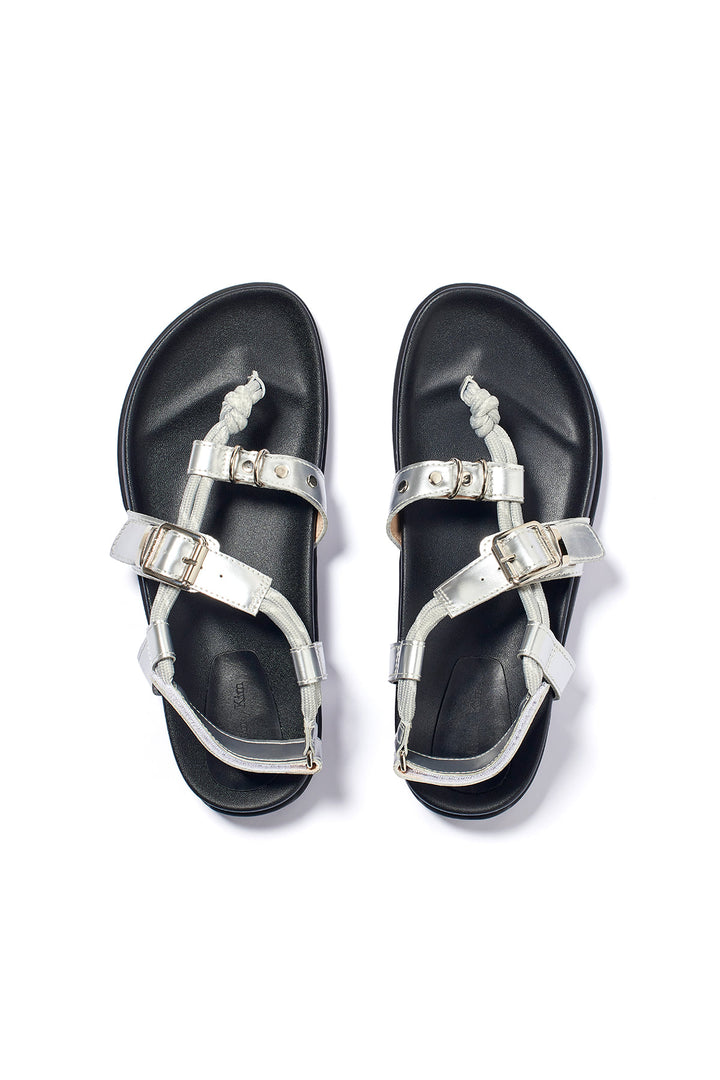 Matin Kim String Flip Flop Sandal — Silver