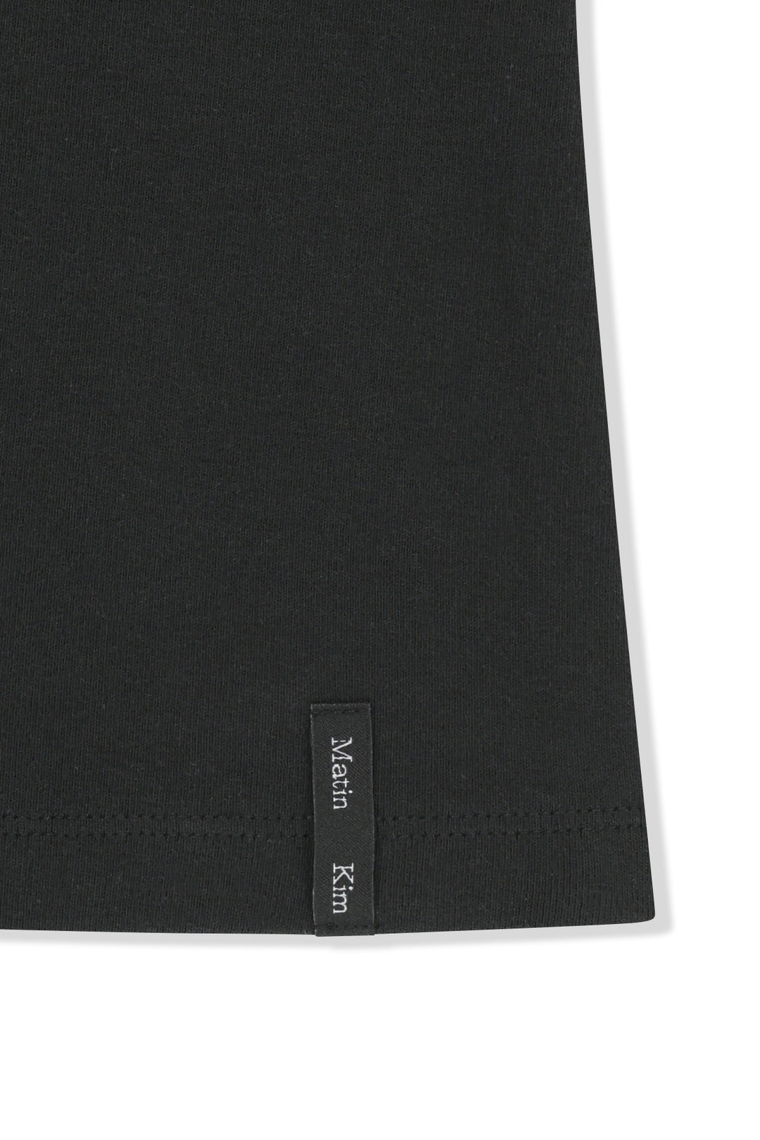 Matin Kim Label Detail Halter Tank — Black