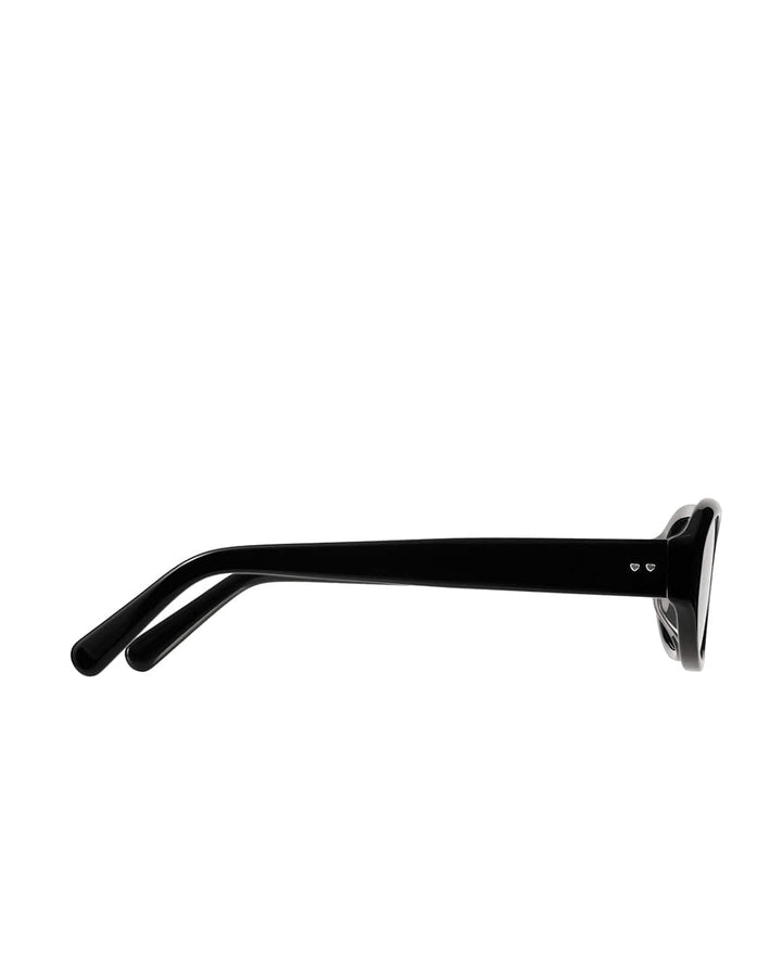 Stand Oil Day Glare Oval Sunglasses — Black