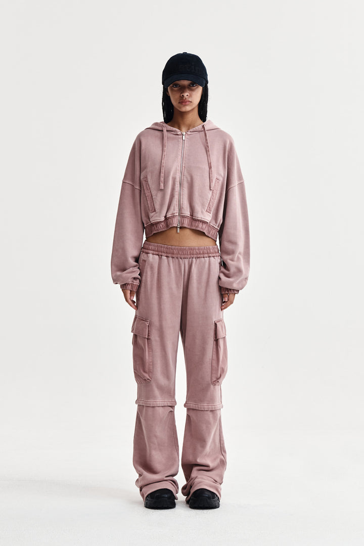 Matin Kim Pigment Dyed Cargo Pants — Pink