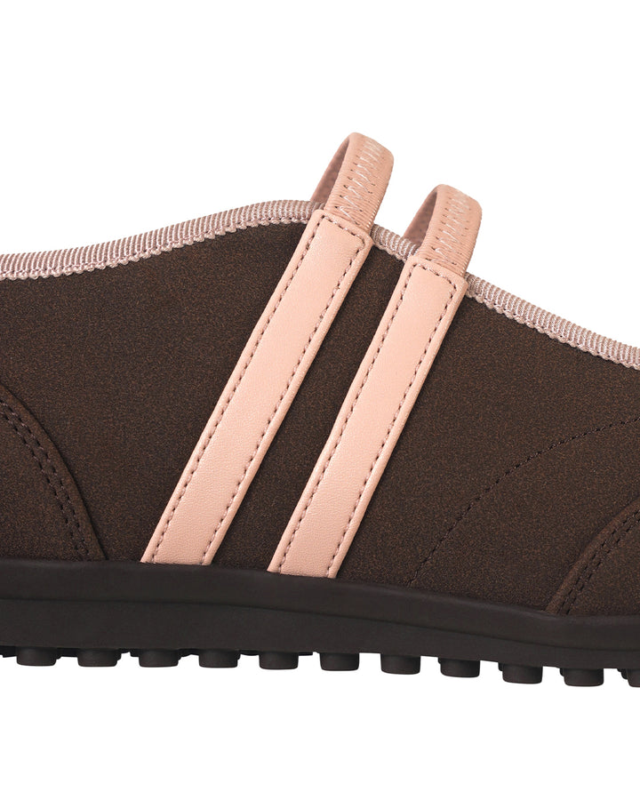 Stand Oil Strap Mary Jane Sneakers — Brown Combi