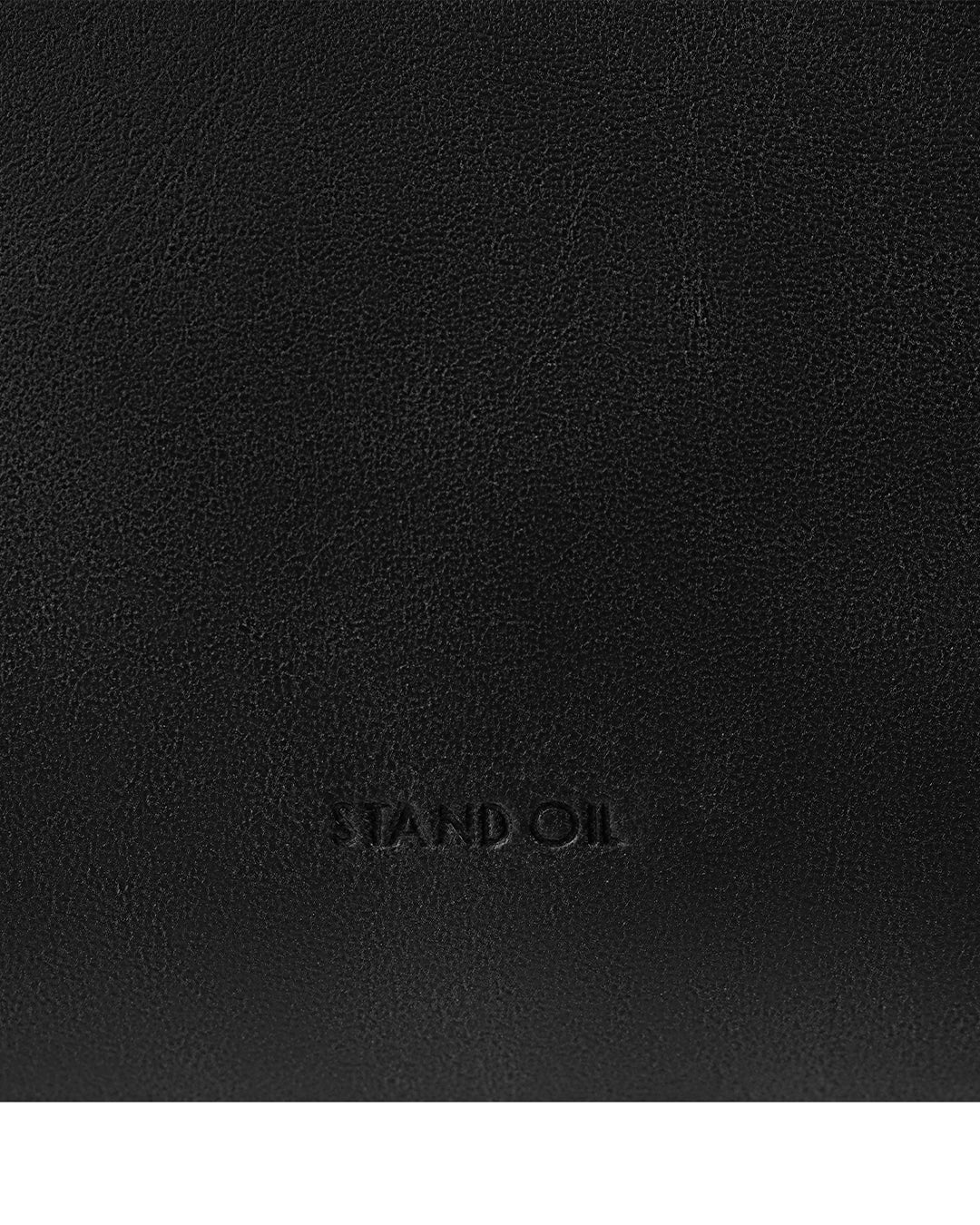 Stand Oil Lene Bag · Wrinkled Leather Crossbody — Black