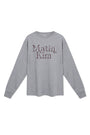 Matin Kim Patch Graphic Long Sleeve Top — Gray