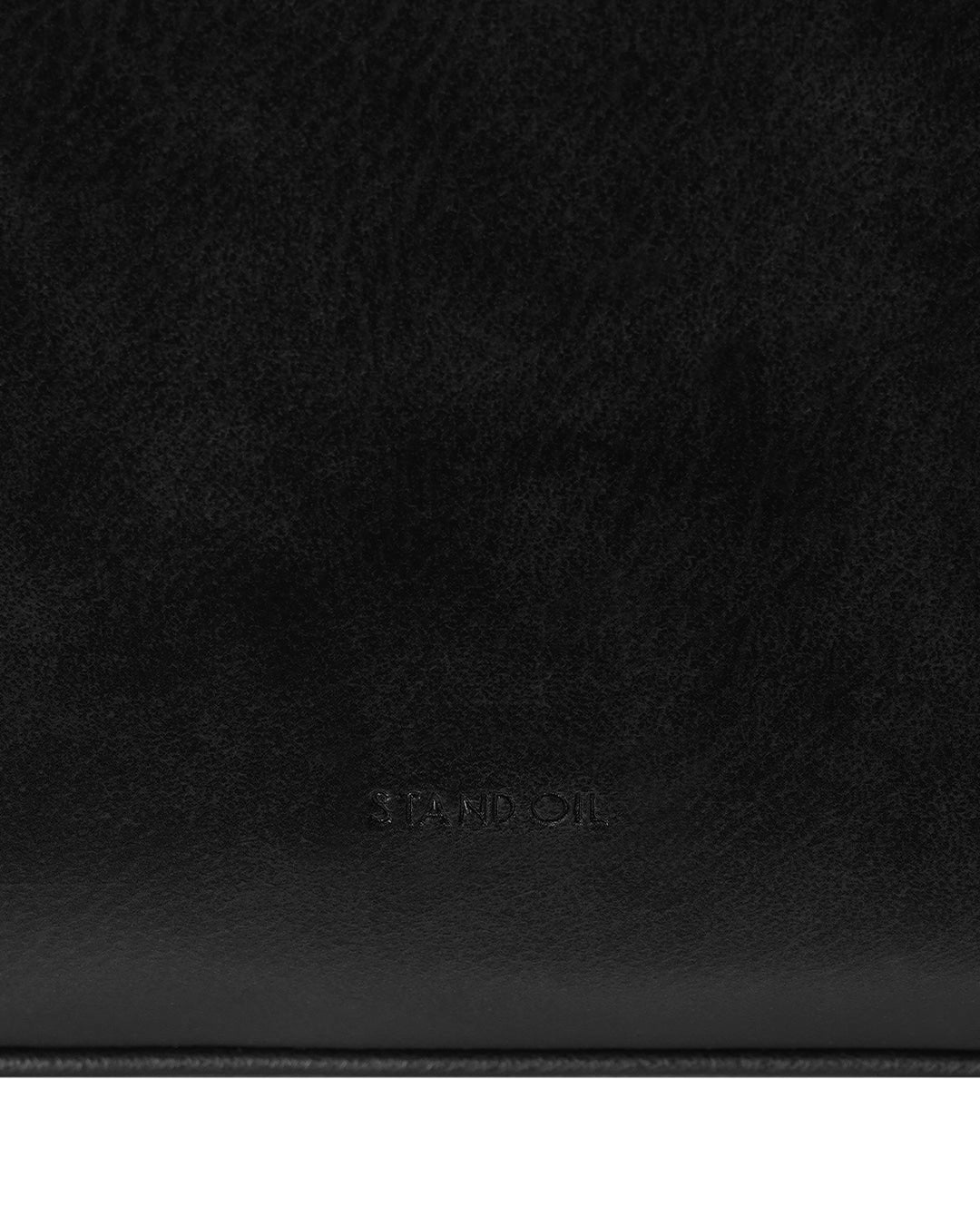 Stand Oil Seine Bag — Twisted Nubuck Crossbody — Black