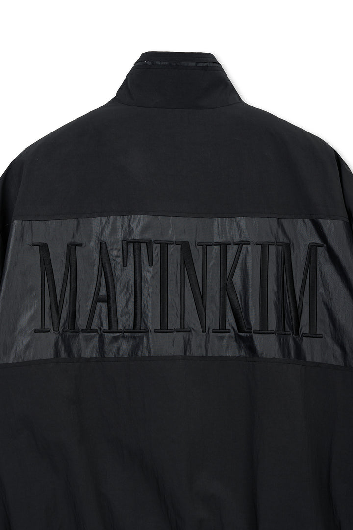 Matin Kim Embroidery Back Logo Jumper — Black