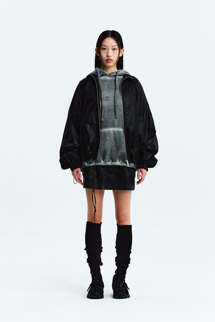 Matin Kim Logo Coating Jumper — Black