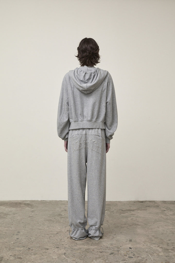 Matin Kim String Detail Sweatpants — Gray