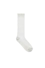 Matin Kim Sheer Glitter Crew Socks — Light Grey