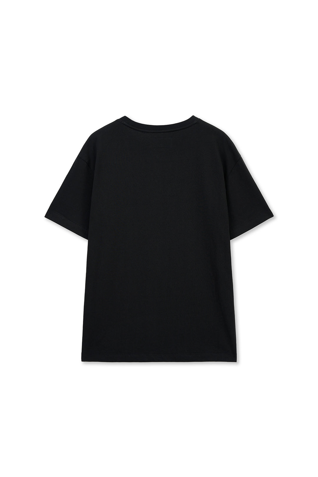 Matin Kim Label Point Lettering Top — Black