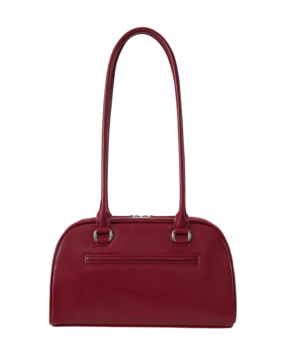 Stand Oil Chubby Bag — Glossy Bowling Crossbody — Red wine