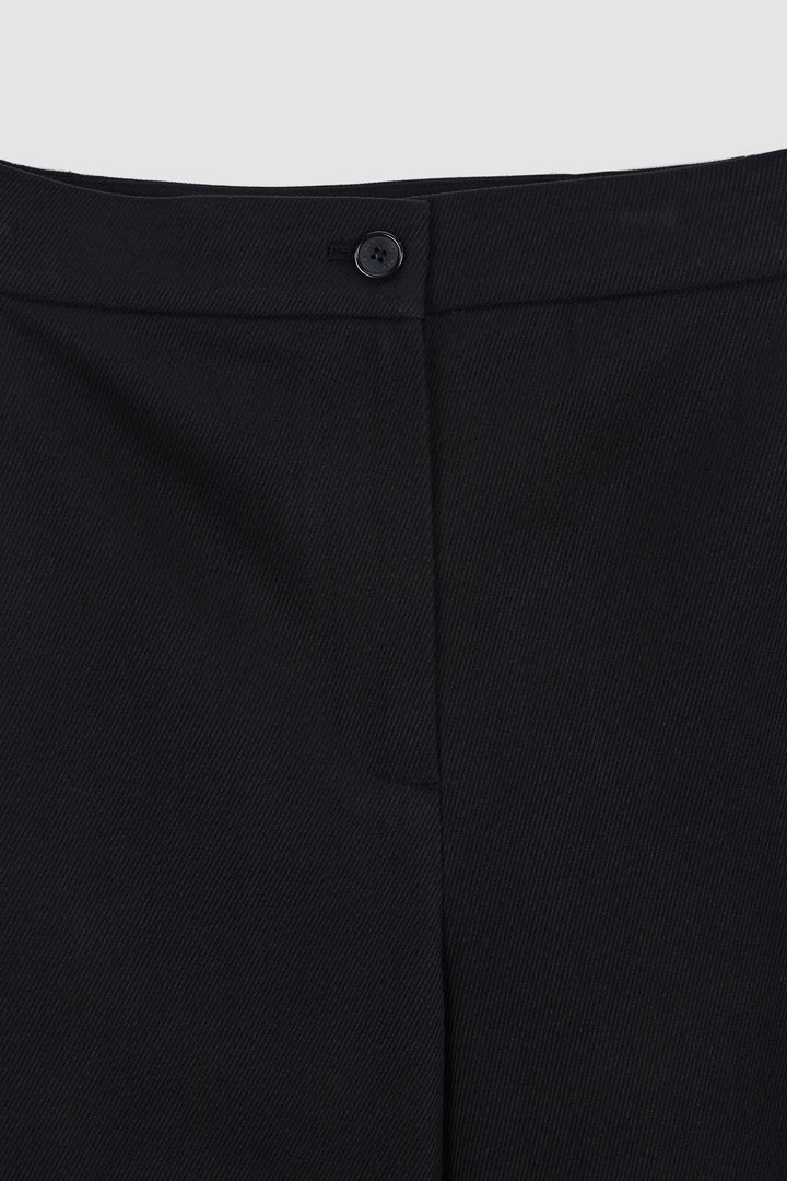KIMMATIN Skirt Wrap Layered Pants — Black