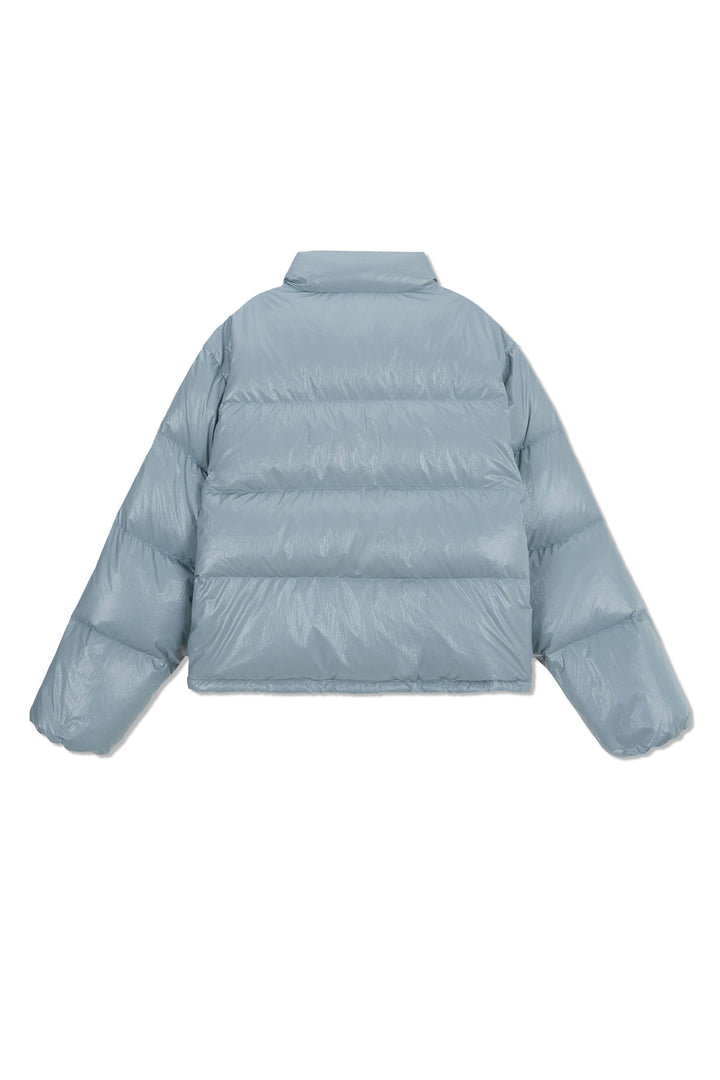 Matin Kim Small Logo Volume Down Jumper — Light Grey