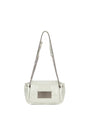 Matin Kim Glossy Quilting Small Chain Bag — Light Grey