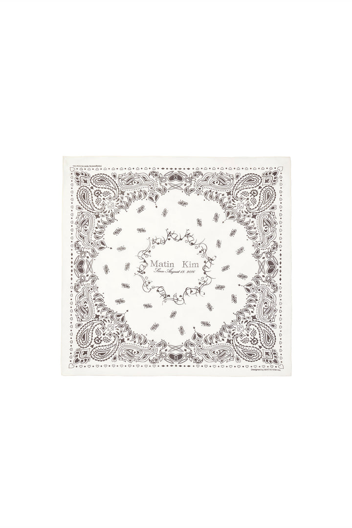 Matin Kim Vintage Printed Bandana — Ivory
