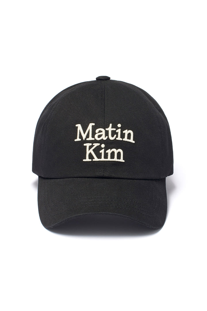 Matin Kim Volume Logo Ball Cap — Black