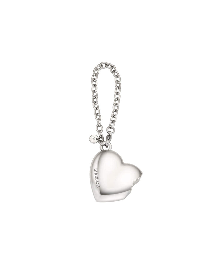 Stand Oil Bestie Keyring — Magnetic Heart Charm — Silver