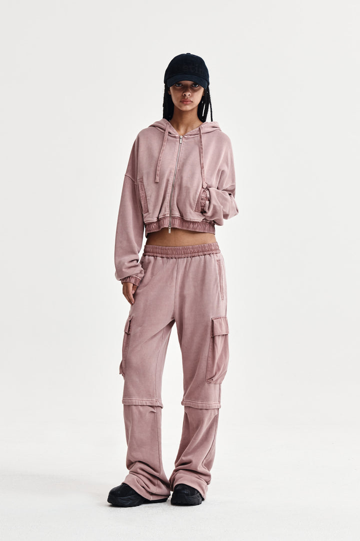 Matin Kim Pigment Dyed Cargo Pants — Pink