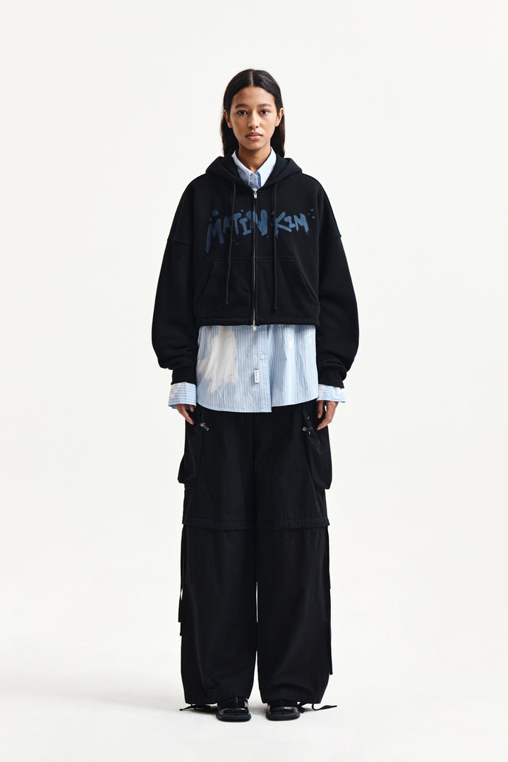 Matin Kim Detachable Cargo Pants — Black