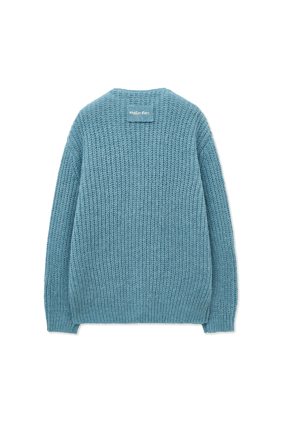 Matin Kim Side Button Point Overfit Cardigan — Light Blue