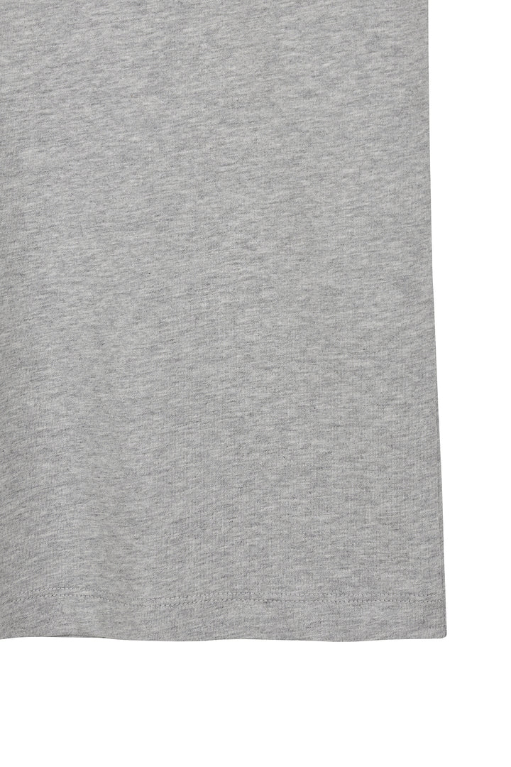 Matin Kim Animal Graffiti Graphic Oversize Top — Gray