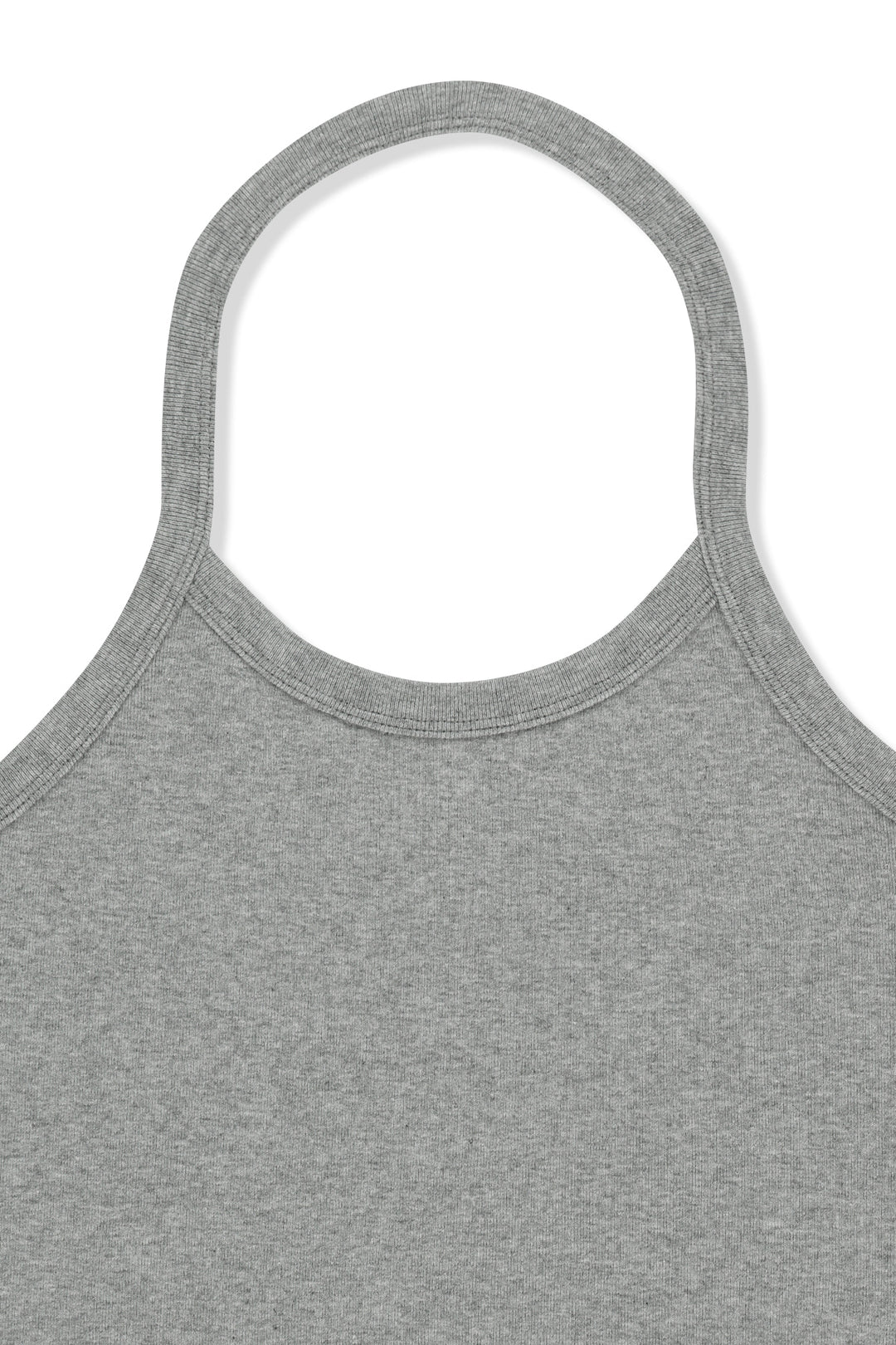 Matin Kim Label Detail Halter Tank — Gray