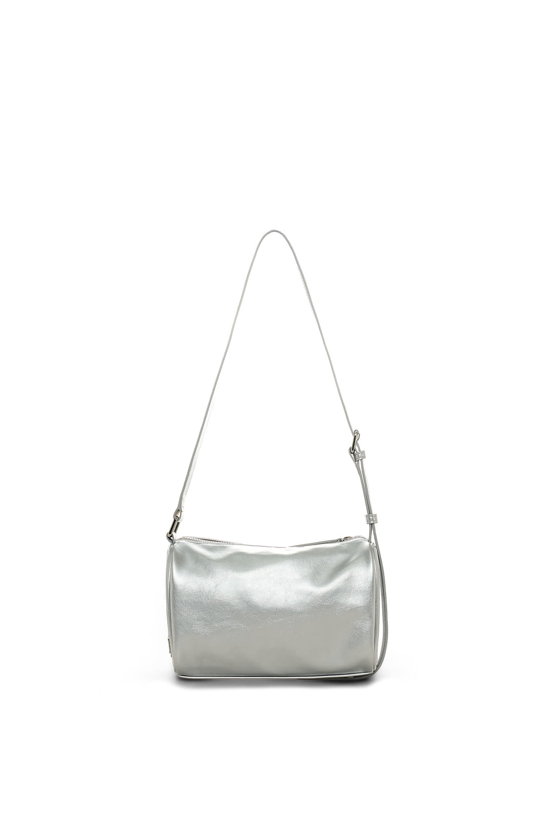 Matin Kim Front Shirring Ribbon Mini Bag — Silver