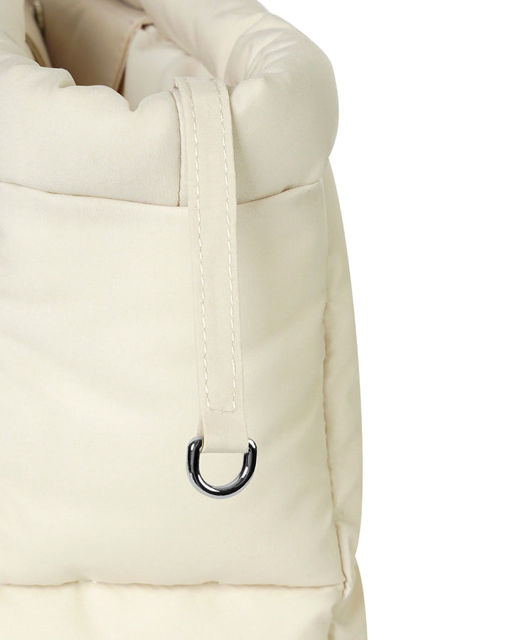 Stand Oil Bubble Bag — Padded Oblong Crossbody — Cream