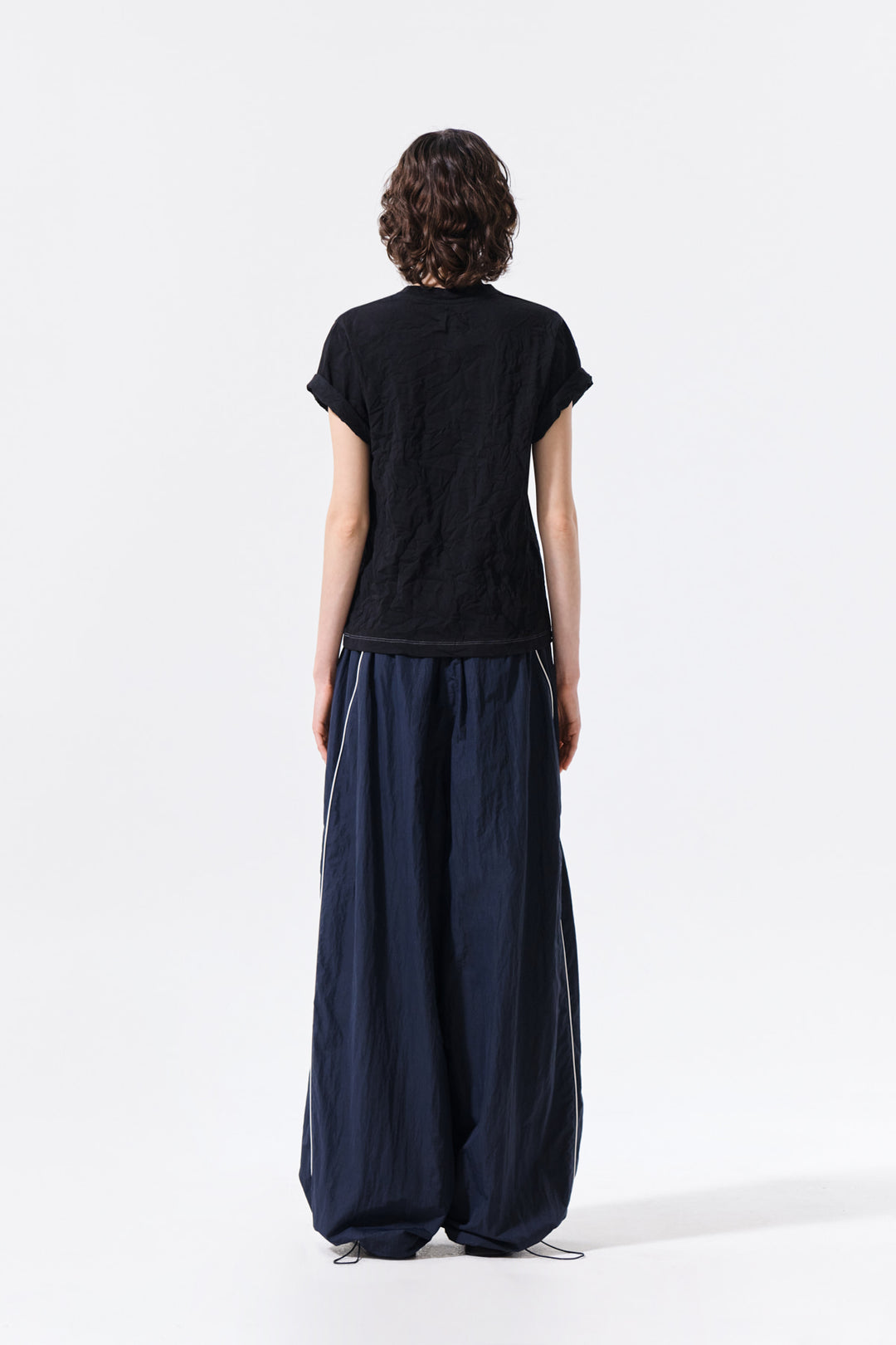 Matin Kim 16 Logo Track Pants — Navy blue