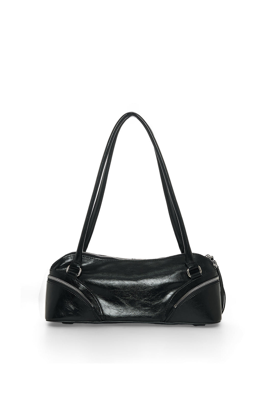 Matin Kim Curve Zip Baguette Bag — Black