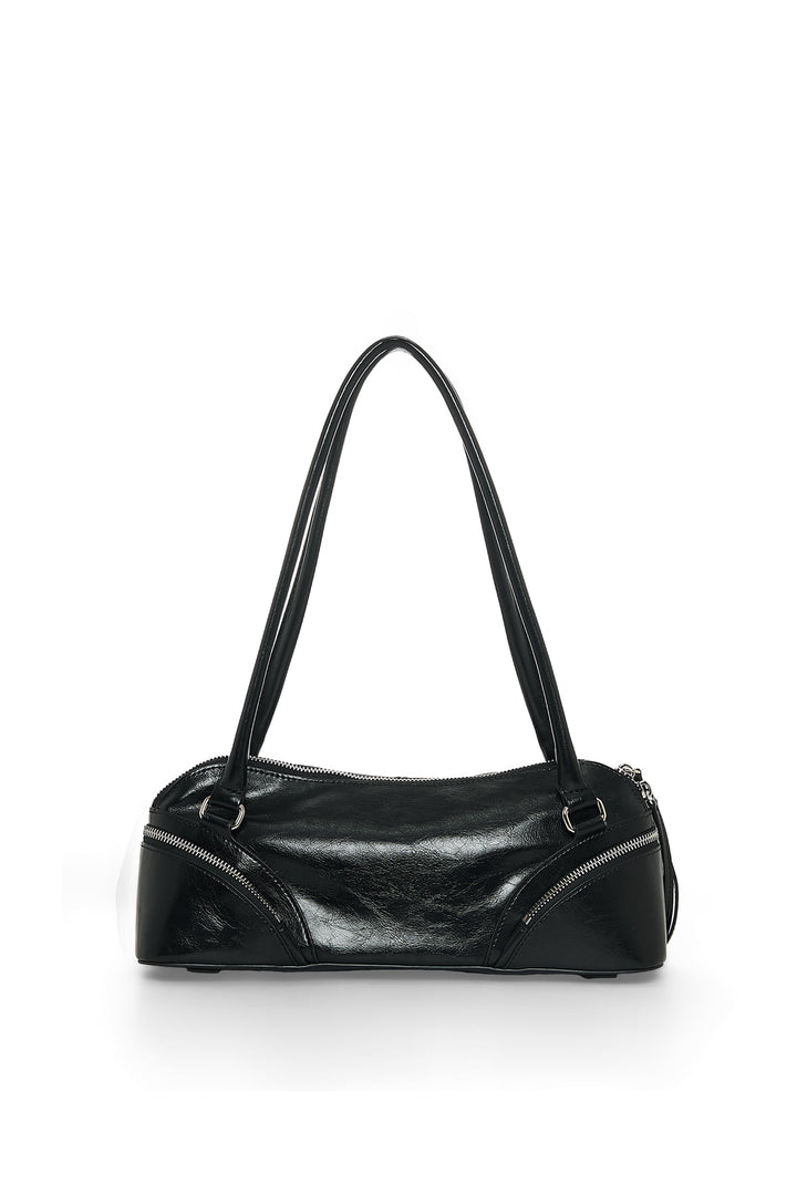 Matin Kim Curve Zip Baguette Bag — Black