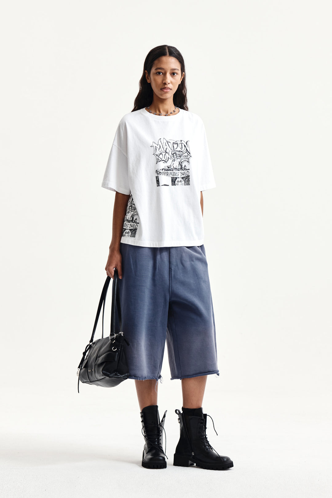 Matin Kim Vintage Graffiti Artwork Top — White