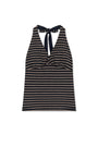 Matin Kim Striped Halter Neck Top — Navy blue
