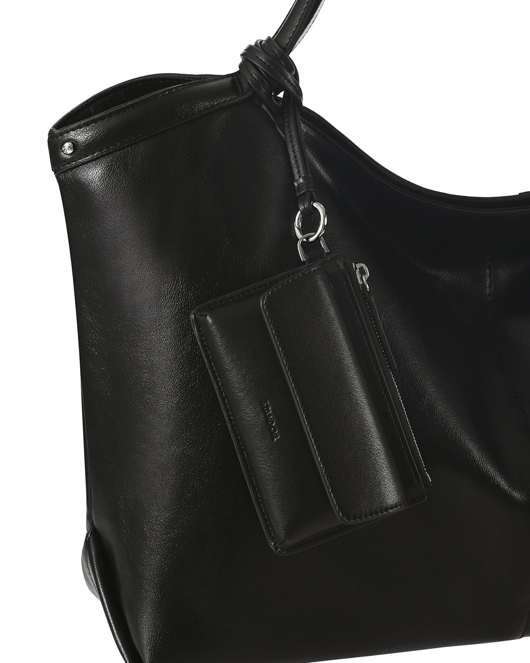 Stand Oil Chubby Zipper Wallet — Black
