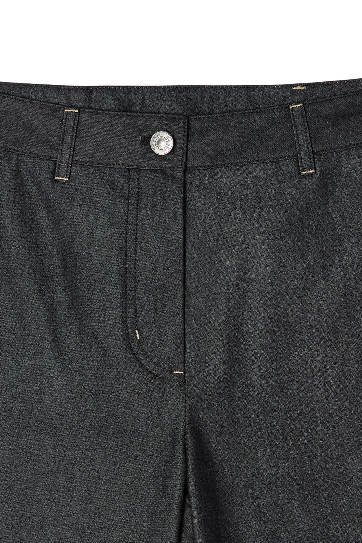 Matin Kim Back Tuck Detail Denim Pants — Black