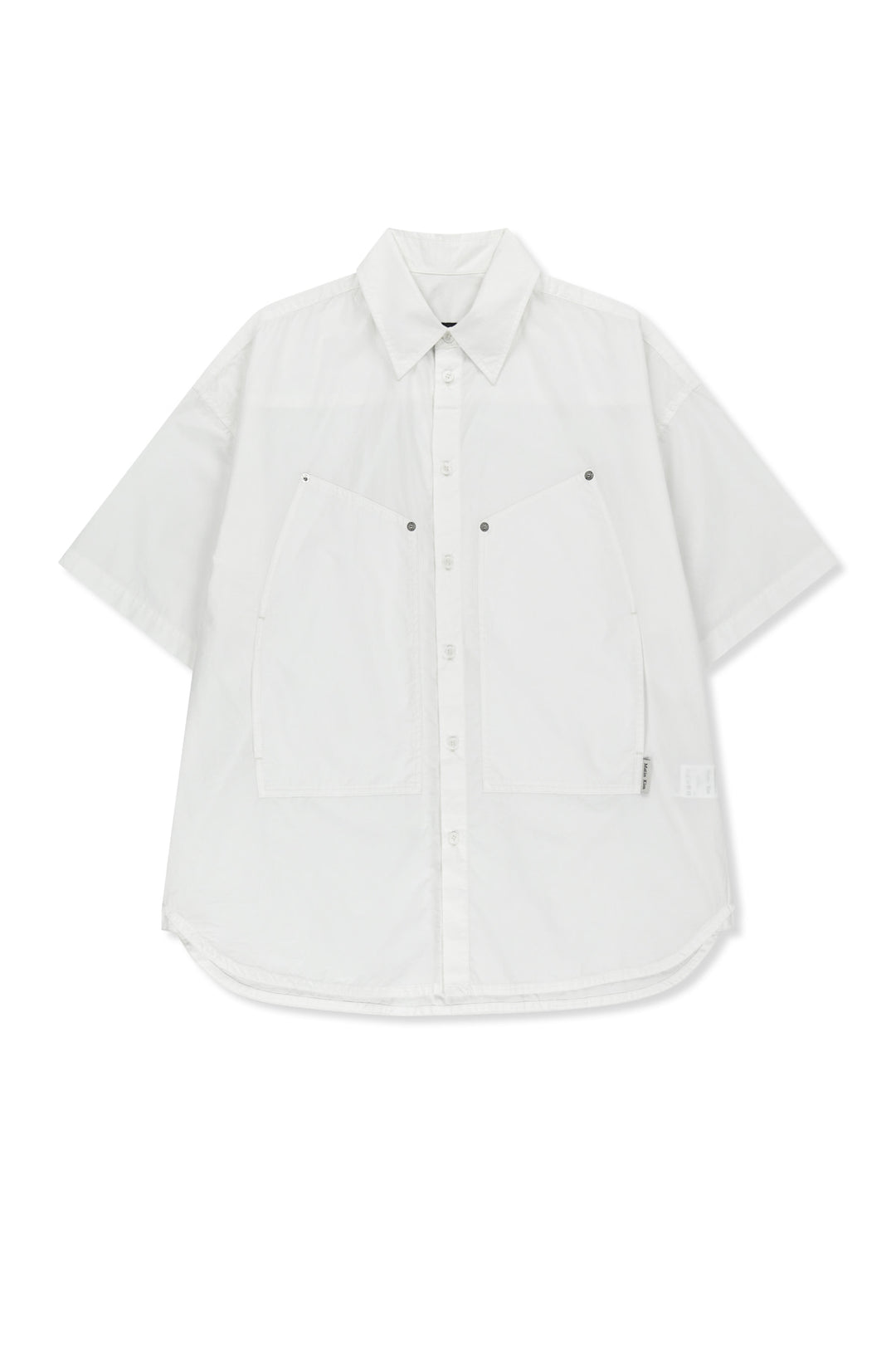 Matin Kim Half Sleeve Pocket Shirt — White