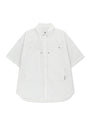 Matin Kim Half Sleeve Pocket Shirt — White