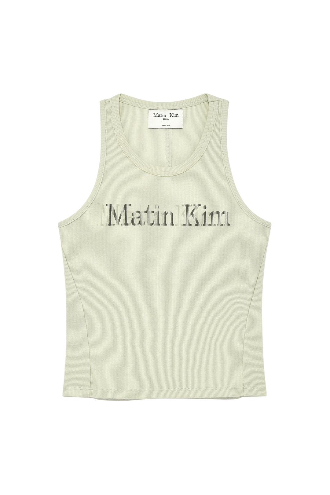 Matin Kim Vintage Logo Sleeveless Top — Green