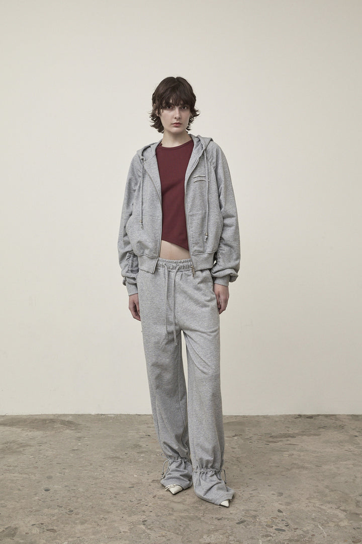 Matin Kim String Detail Sweatpants — Gray