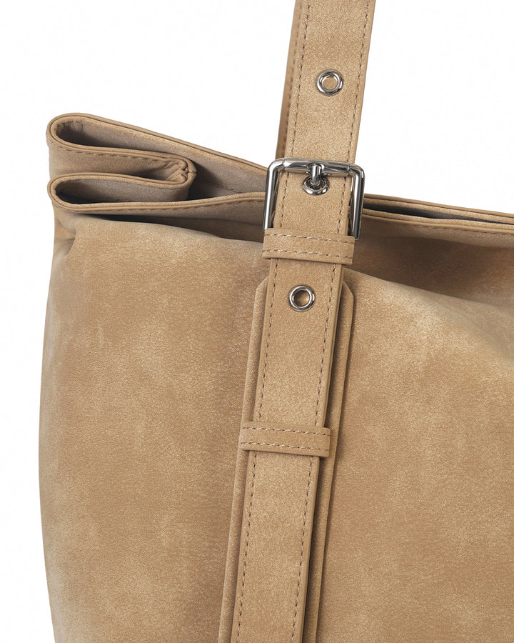 Stand Oil Velow Bag — Sculptural Crossbody — Sand