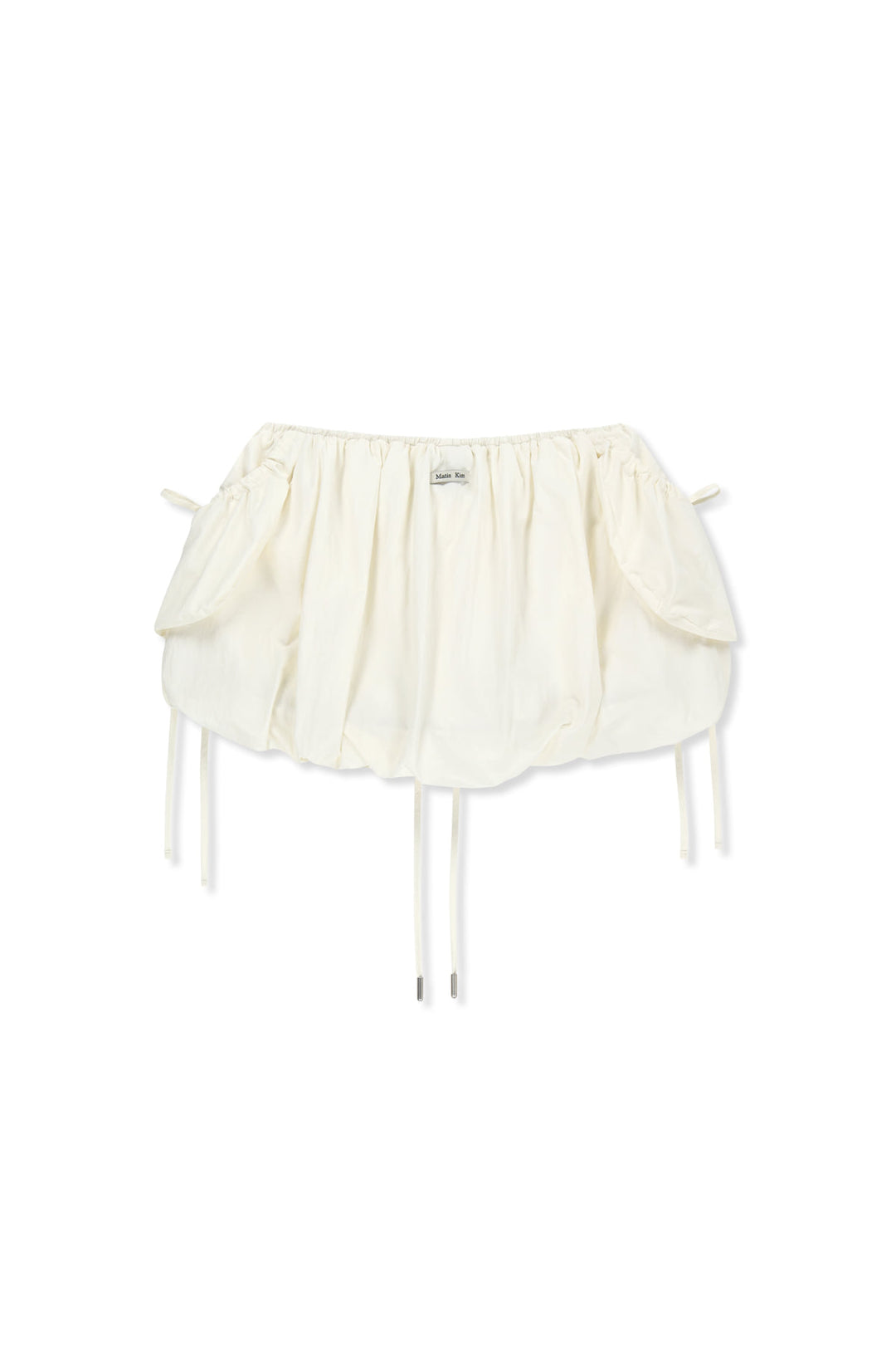 Matin Kim Strap Detail Balloon Skirt — Ivory