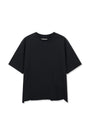 Matin Kim Raw Cut Graffiti Logo Top — Black